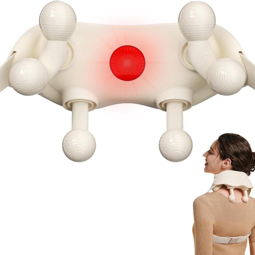 SKG Neck and Shoulder Massger with Heat Pain Relief Deep Tissue Shiatsu HS500